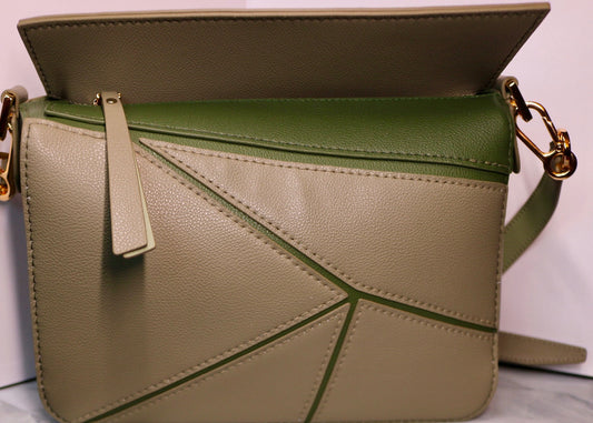 Green Origami Shoulder Bag